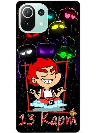 Силиконовый чехол бампер для xiaomi mi 11 lite с героем 13 карт данте