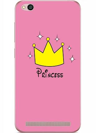 Силиконовый бампер для xiaomi redmi 5a с рисунком princess