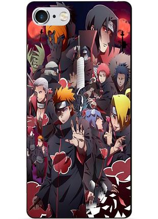 Силиконовый чехол бампер для iphone 6 с рисунком наруто naruto аниме