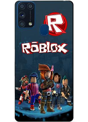 Силиконовый бампер чехол для samsung m31 galaxy m315f с рисунком roblox