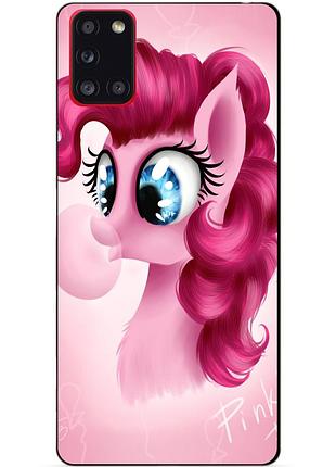 Силиконовый бампер чехол для samsung a31 с рисунком пони пинки пай