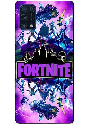 Силиконовый бампер чехол для samsung m31 galaxy m315f с рисунком fortnite marvel