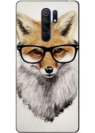 Силіконовий бампер чохол для xiaomi redmi 9 з малюнком лисиця