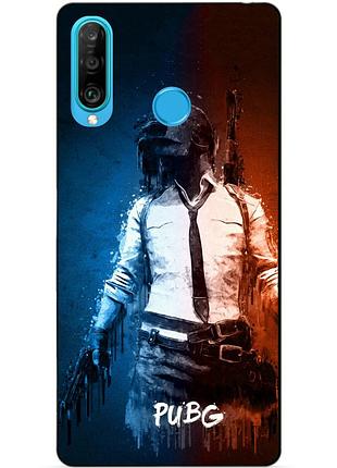 Силиконовый бампер чехол для huawei p30 lite с рисунком pubg
