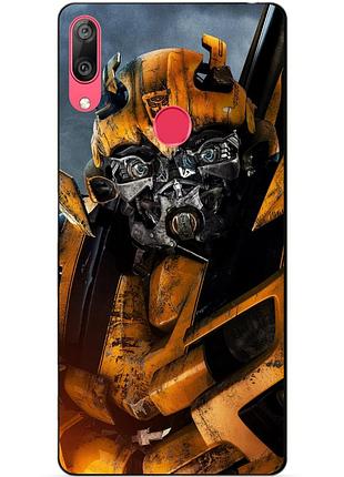 Бампер силиконовый для huawei y7 2019 с рисунком бамблби