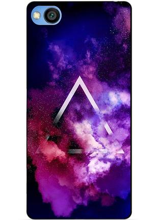 Силиконовый бампер чехол для xiaomi redmi go с рисунком космос