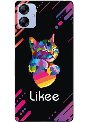 Силіконовий бампер чохол для samsung a04e з малюнком likee