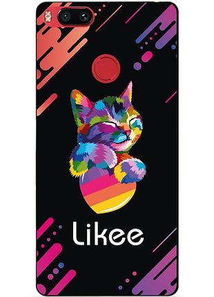 Силиконовый бампер чехол для xiaomi mi a1 с рисунком likee