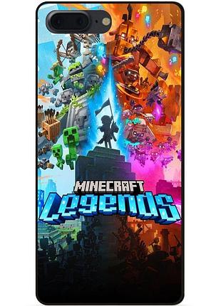 Силіконовий чохол бампер для iphone 8 plus гра майнкрафт minecraft