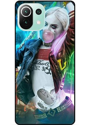 Силіконовий бампер чохол для xiaomi mi 11 lite з малюнком harley quinn харлі квінн joker