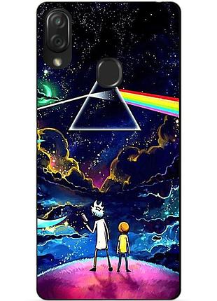 Чехол силиконовый для zte blade v10 vita с рисунком rick and morty