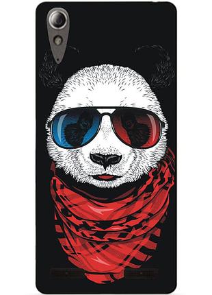 Силиконовый бампер чехол для lenovo a6010/a6000 с рисунком панда