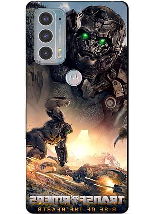 Силиконовый чехол бампер для motorola edge 20 с рисунком эйплинк звероботы трансформеры transformers