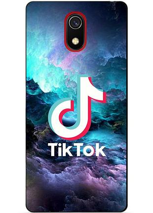 Силіконовий бампер чохол для xiaomi redmi 8a з малюнком tik tok