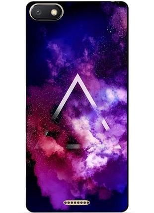 Силиконовый бампер чехол для xiaomi redmi 6a с рисунком космос