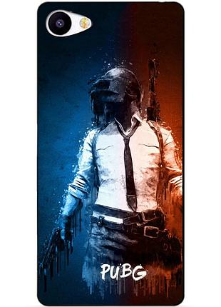 Силиконовый чехол бампер для meizu u20 с рисунком pubg