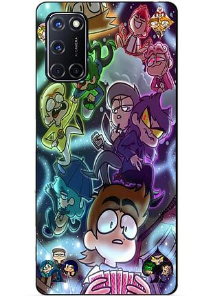 Силиконовый бампер чехол для oppo a52 с картинкой 13 карт