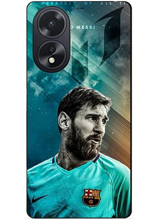 Силіконовий чохол бампер для oppo a38 з малюнком leo messi мессі
