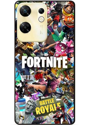 Силіконовий чохол бампер для infinix zero 30 4g з картинкою fortnite фортнайт