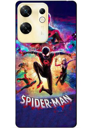 Чехол силиконовый бампер для infinix zero 30 4g spider man человек паук майлз моралес
