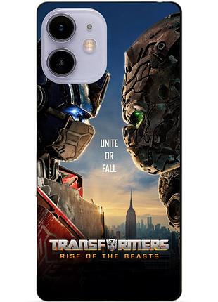 Силиконовый чехол бампер для iphone 11 с рисунком звероботы трансформеры transformers