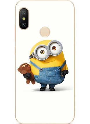 Силиконовый чехол для huawei p smart plus с рисунком миньон боб