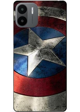 Силиконовый чехол бампер для xiaomi redmi a2 / a1 с рисунком капитан америка супергерой marvel