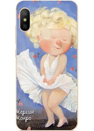 Силиконовый чехол для huawei p smart plus с рисунком гапчинская монро