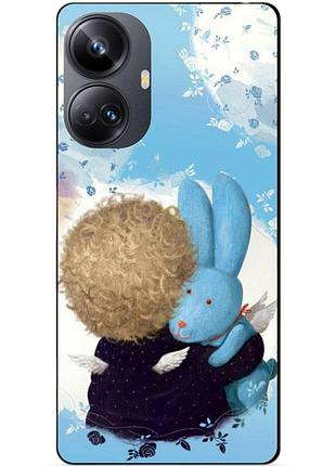 Силиконовый чехол бампер для realme 10 pro plus с рисунком любимый зайка гапчинская