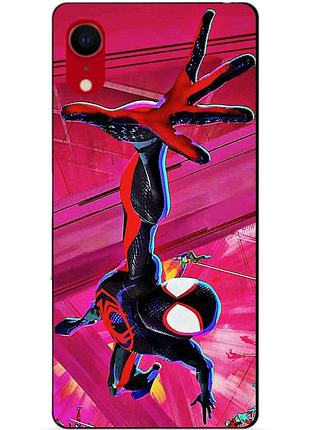 Силіконовий чохол бампер для iphone xr з малюнком spider man людина-павук