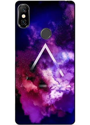 Силіконовий бампер чохол для xiaomi redmi note 6 pro з малюнком космос