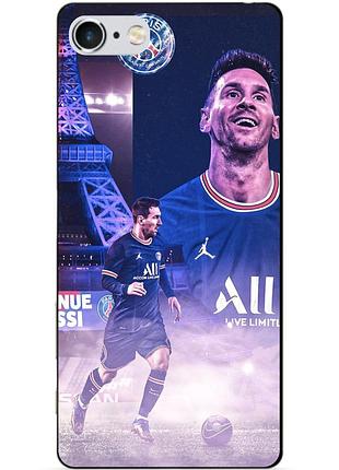 Силиконовый бампер чехол для iphone 5s с рисунком messi psg