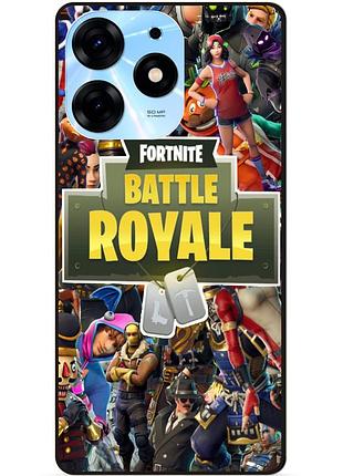 Силіконовий чохол бампер для tecno spark 10 pro гра fortnite фортнайт