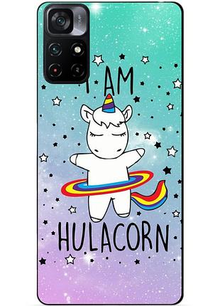 Силіконовий бампер чохол для xiaomi poco m4 pro 5g з малюнком єдиноріг