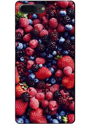 Силіконовий чохол бампер для iphone 7 plus з малюнком ягоди