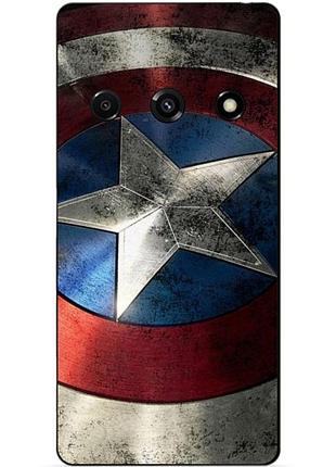 Силіконовий чохол бампер для xiaomi redmi a3 з малюнком капітан америка супергерой marvel