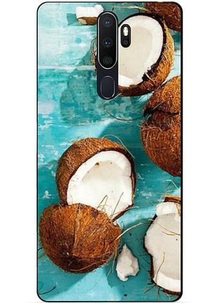 Силіконовий бампер чохол для oppo a5 2020 з малюнком кокоси