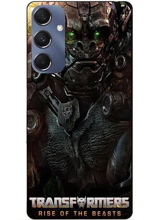 Силиконовый чехол бампер для samsung m34 5g с рисунком оптимус праймал звероботы трансформеры transformers