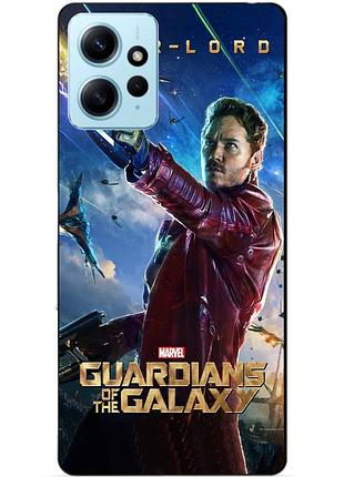 Силиконовый бампер чехол для xiaomi redmi note 12 звездный лорд стражи галактики star lord