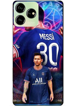 Силіконовий чохол бампер для zte blade v50 design з малюнком мессі псж messi