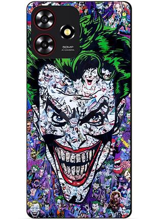 Чехол силиконовый бампер для zte blade a73 с рисунком джокер joker