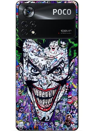 Силиконовый бампер чехол для xiaomi poco x4 pro 5g с рисунком джокер