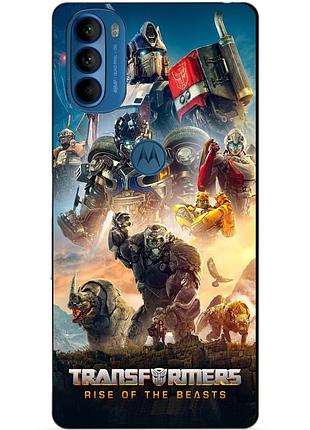 Силіконовий чохол бампер для motorola moto g31 з картинкою звіробої трансформери transformers