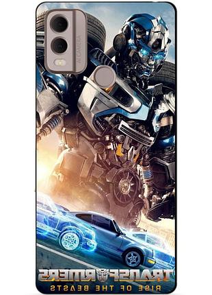 Силіконовий чохол бампер для nokia c22 з малюнком міраж трансформери