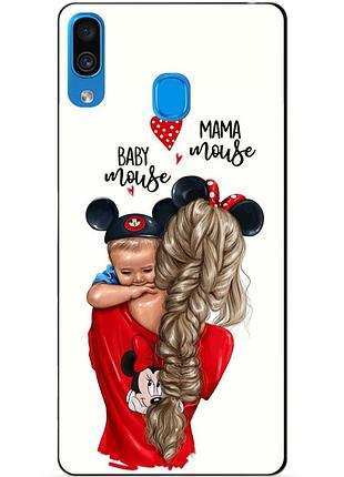 Бампер силіконовий чохол для samsung a30 з малюнком mouse