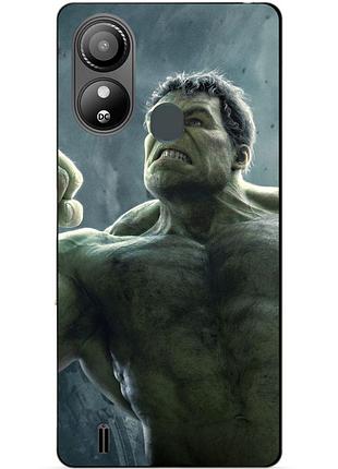 Силіконовий чохол бампер для zte blade l220 з малюнком халк marvel hulk