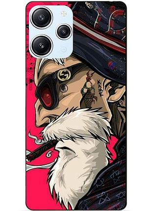 Силіконовий бампер чохол для xiaomi redmi 12 малюнок дід хіпстер