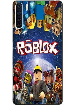 Силіконовий бампер чохол для oppo a91 з малюнком роблокс