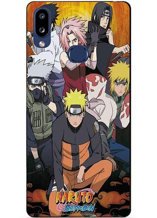 Силіконовий бампер чохол для samsung a40 з малюнком аніме naruto