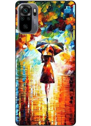 Силіконовий бампер чохол для xiaomi redmi note 10s з малюнком прогулянка